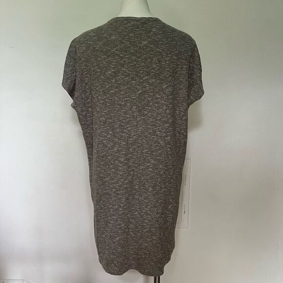 Pure Jill J Jill Cotton Shift Dress Sage green - Picture 7 of 8